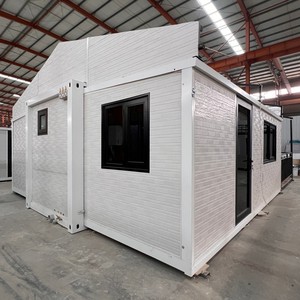 Casa modular de <span class=keywords><strong>oficina</strong></span> prefabricada, 20 metros, marco de acero, prefabricada de madera, paquete plano de lujo, casa contenedora con 2 dormitorios principales - Product Image 3