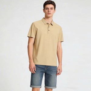 Vêtements de tennis unisexes en polyester pour le printemps et l'été, chemise sans couture, cardigan à boutons perlés, séchage rapide, absorption de l'humidité - Product Image 3
