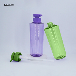 Màu Tím 500Ml Sang Trọng Mỹ Phẩm <span class=keywords><strong>Container</strong></span> Có Thể Được Bơm Lại Vòng Nhựa Chai Dầu Gội Đầu 16Oz Cho Kem Dưỡng Da Điều Hòa Bao Bì - Product Image 1