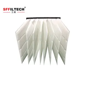 HVAC Fein filtration Kunststoff-/Glasfaser beutel filter/Taschen beutel luftfilter F5 F6 F7 F8 F9