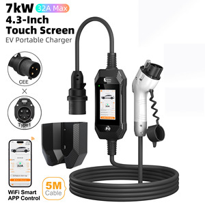 Cargador de Coche Eléctrico Feyree de 7kW Tipo 1, Monofásico, 32A, Corriente Ajustable, Múltiples Protecciones de Seguridad para Todos los Coches Eléctricos - Product Image 1