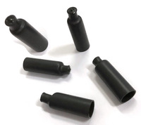 Embouts de câble basse tension miniatures transparents/noirs thermorétractables avec rapport de rétraction 3:1, adhésifs pour l'étanchéité des parois internes, étanches