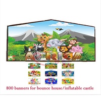 Châteaux gonflables modulaires pour enfants NS Kids, panneaux d'art, maisons à rebond, bannières gonflables pour les sauteurs