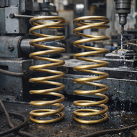 Ressort de compression haute résistance sur mesure pour concasseur de pierres, ressort antichoc pour machine de concassage minier, pièce de rechange