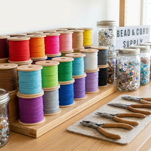 Cordoncino Elastico da 1mm <span class=keywords><strong>per</strong></span> Creazione di Gioielli, Filo Elastico Colorato <span class=keywords><strong>per</strong></span> Braccialetti e <span class=keywords><strong>Collane</strong></span> Fai-da-Te - Product Image 2