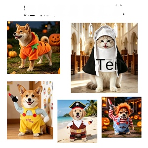 Disfraces <span class=keywords><strong>de</strong></span> Vaquero para Mascotas, Trajes <span class=keywords><strong>de</strong></span> Transformación Ecuestres, Disfraces <span class=keywords><strong>de</strong></span> Cosplay para Halloween, Ropa para Perros - Product Image 2