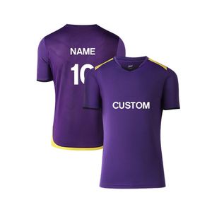 เสื้อพิมพ์ลายคอวีพร้อมโลโก้ แห้งเร็ว ชุดฟุตบอลแบบกำหนดเอง เสื้อฟุตบอลย้อนยุค - Product Image 1