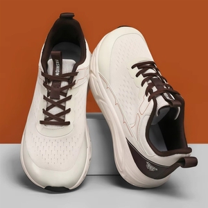 Zapatillas de ocio transfronterizas 2026 para fuera de temporada, marrón y amarillo, con suela gruesa, para montañismo y senderismo, con malla y aumento de altura - Product Image 6