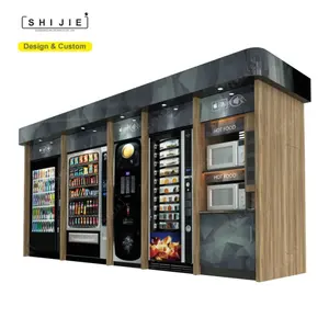 24 Stunden Selbstbedienung vender Bier automat Snacks und Getränke Combo LED Licht Wasser automat