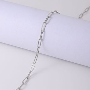 Atacado Bulk Paper Clip Chains Aço Inoxidável Golden Unwelded Paperclip Link para Mulheres Homens Colar Pulseira Fazer Jóias - Product Image 4