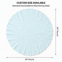Nouvelle Nappe Ronde en Plastique PE/PEVA/EVA de Haute Qualité 2026, Poids Personnalisable, Durable, pour la Distribution