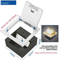 Prise de sol étanche FUPAI 130 en acier inoxydable, design dissimulé à côté ouvert, IP44, 10A, 110V, courant nominal, mise à la terre EU/US