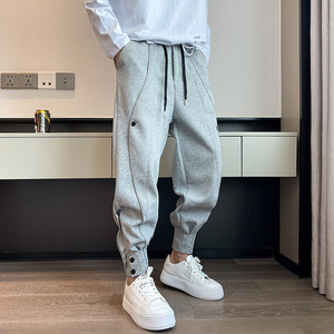 Pantalon de printemps et d'automne pour homme, Design de mode, pantalon <span class=keywords><strong>Harun</strong></span> en peluche, pantalon décontracté - Product Image 3