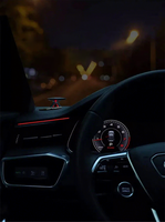 Éclairage d'ambiance pour tableau de bord Audi A6 A7 C8 2019-2024, bande LED 30 couleurs, accessoires d'éclairage décoratif intérieur