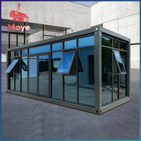 Conteneur amovible de 20 pieds Casa modulaire cabine préfabriquée panneau sandwich en acier respirant minuscule bureau petite maison sur roues