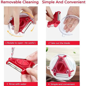 Pelador, Rebanador y Cortador en Juliana 3 en 1, Accesorio de Cocina para Frutas y Verduras, 1 Pieza - Product Image 3