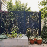 Écran décoratif extérieur en métal découpé au laser pour l'intimité du jardin, clôture de bordure de pelouse, treillis et enclos, panneaux muraux