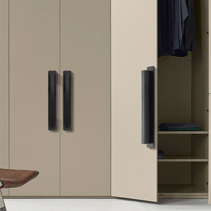 Poignée de porte en alliage d'aluminium, autocollante, design minimaliste, installation facile, pour porte, fenêtre, balcon, verre - Product Image 2