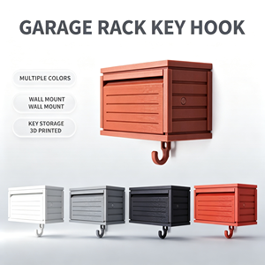 Garage <b>Key</b> <b>Holder</b> <b>Wall</b> Mounted House Shape <b>Key</b> Hook 3D Printed Car <b>Key</b> Organizer Rack for Entryway Garage Storage Home Decor - Product Image 1