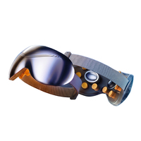 Masseur oculaire intelligent 4D avec pression de pétrissage, chaleur et refroidissement, ajustement confortable, vibration Bluetooth, compression par pression d'air pour massage des yeux