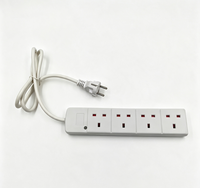 Multiprise avec prise Schuko et 4 prises UK