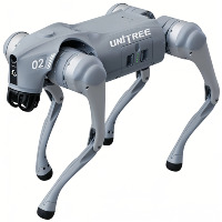 Robot Anjing Empat Kaki Unitree Go2 Air Pro AI dengan LiDAR 4D, Kontrol Suara, dan Remote Aplikasi untuk Hiburan Rumah