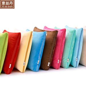 Coussin décoratif Yi Si Dan, super doux, en peluche, rectangulaire, avec housse amovible, couleur unie, pour voiture, canapé, coussin, couverture - Product Image 1