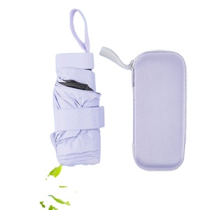 Parapluie publicitaire mini UV pliable léger et coloré de haute qualité avec logo OEM pour la vente en gros - Product Image 1