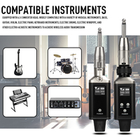 Récepteur émetteur de microphone sans fil professionnel émetteur et récepteur audio sans fil XLR enfichable pour scène de système PA