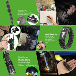 Kit d'outils de survie et d'aventure, 15 cm de long, multifonctionnel, fournitures d'urgence pour l'extérieur, équipement de premiers soins compact - Product Image 4