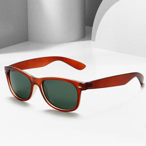 Gafas de Sol Unisex Retro, Montura Completa Color Carey Marrón, Lentes TAC con Protección UV400, Estilo Moderno Polarizado - Product Image 1