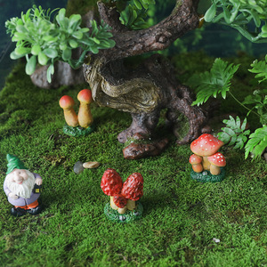 Adornos de Resina en Forma de Hongo, Decoración de Jardín en Miniatura, Paisaje de Musgo para Interiores y Exteriores, Manualidades DIY, Regalo para Decoración de Jardín - Product Image 1