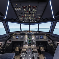 Simulation de vol complète pour simulateur de cabine de pilote d'avion civil A320