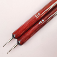 Pinceau à ongles professionnel pour manucure en gel, 100% acrylique, français, en nylon, double tête, manche en bois, stylo pour nail art Ibelieve