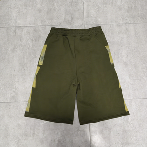 Custom New Style 100% Cotton Men's Gym Drawstring Shorts Print Logo Knitted drawstring Closure Shorts for Men - Product Image 2