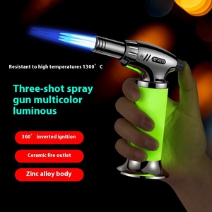 AT603 Modern Metal Outdoor <strong>Torch</strong> for BBQ Rechargeable Electronic Smoke Vaporizer Long Logo Cigar Cigarette Lighting for Parties - Product Image 4