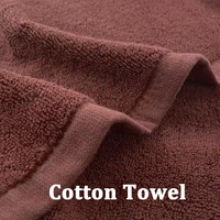 Vente en gros de logo brodé épaissi hôtel cheveux salon de beauté Spa coton doux moelleux brun foncé serviettes