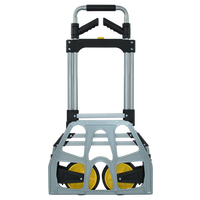 Chariot de courses portable Uni-Silent, capacité de charge de 120 kg, chariot à main pliable en aluminium, chariot à plateforme FHT120