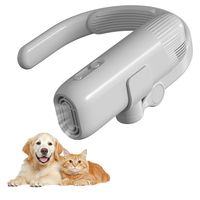 Sèche-cheveux haute vitesse pour animaux de compagnie 1300W 105000RPM, souffleur mains libres à fixation sur le cou pour toilettage chiens et chats