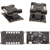 Module de caméra USB 1080P à double objectif pour reconnaissance faciale, caméra stéréoscopique binoculaire avec LED IR 850nm et boîtier large