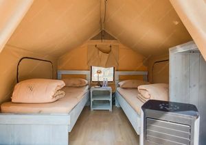 Tente de safari de luxe à toit triangulaire pour glamping en plein air, pour 1-2 personnes, Tenda De Lona - Product Image 5