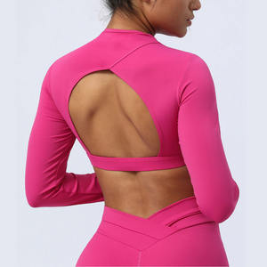 Vente en gros Ensemble leggings taille haute 2 pièces pour femmes Ensembles d'entraînement pour femmes - Product Image 4