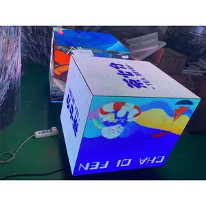 Creative Magic Cube Square Led Cube Display Screen For Advertising High Refresh Rate Cube Led Display