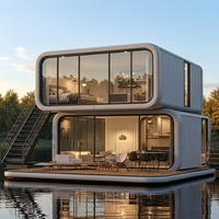 Maisonnette modulaire Apple Cabin Pod, fabrication directe d'usine, maisonnette miniature panoramique en verre préfabriquée pour le camping, hôtel, avec salle de bain et cuisine complètes