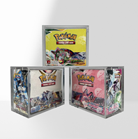 Boîte de Présentation en Acrylique pour Cartes Shining Fates XY Evolutions avec Couvercle Magnétique Transparent, Étagère Moderne Écologique