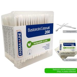 Farmaline 200 pièces de cotons-tiges en coton premium pour un nettoyage efficace - Product Image 4