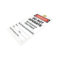 Lockout Tagout, Kit de verrouillage Tagout PVC plastique, réutilisable, rouge, panneaux de sécurité d'ingénierie