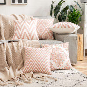 Fundas de cojín bordadas geométricas, funda de almohada bordada personalizada, decoración de sofá, funda de almohada nórdica, novedad - Product Image 4