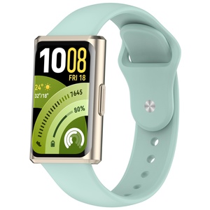 Bracelet de remplacement en silicone compatible avec <span class=keywords><strong>Huawei</strong></span> <span class=keywords><strong>Band</strong></span> 11 / 11 Pro, bracelet de sport à boucle inversée, souple et réglable - Product Image 2