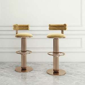 Tabouret de Bar Haut Moderne pour Salle à Manger Personnalisé Restaurant Café KTV Meubles avec Cadre Tabourets de Bar Fabriqués Chaise - Product Image 6